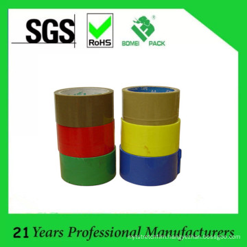 Paper/Plastic Core Adhesive Tape, Colored Packing Tape, Transparent BOPP Shipping Tape